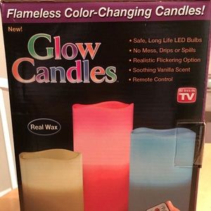 Flameless Color-Changing GLOW CANDLES (new)!